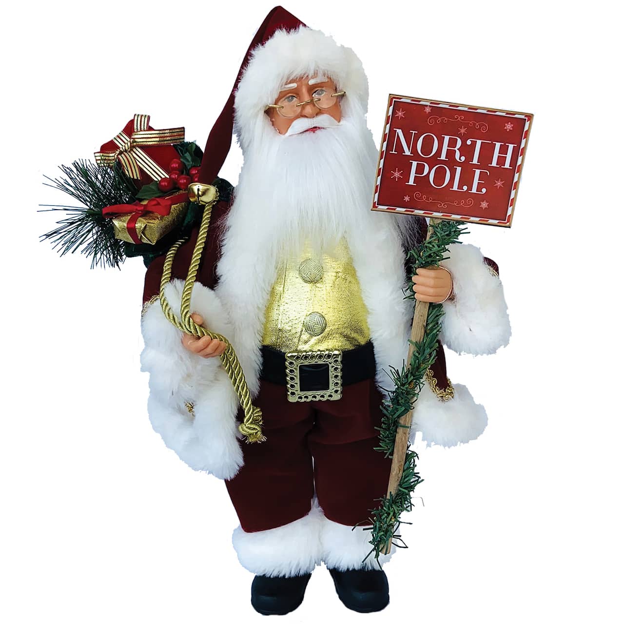 Santa's Workshop 15" North Pole Claus with Gifts